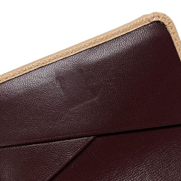 Bvlgari Trifold Wallet Bvlgari Pink Beige Leather - Picture 6 of 7